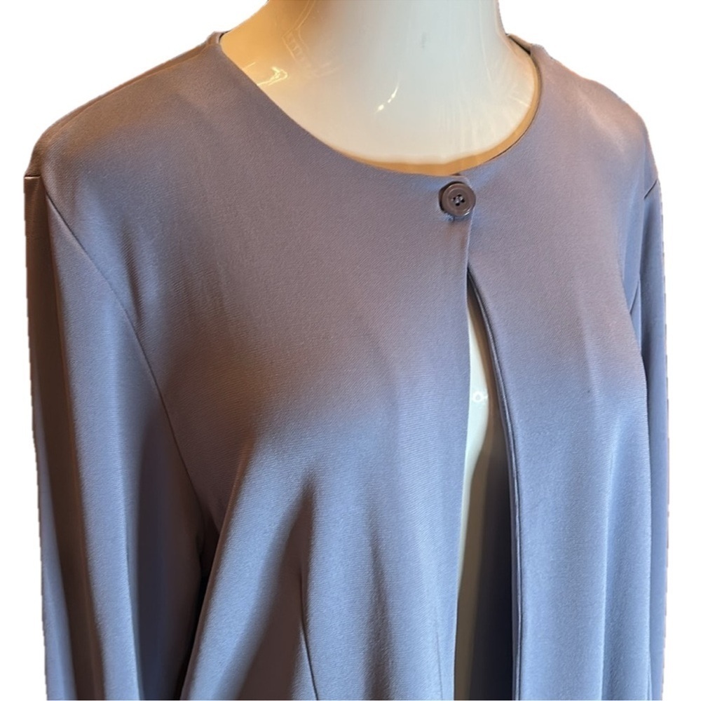 JACQUELINE FERRAR Vintage Sleek Heather Violet Jacket/Blazer Size XL - Picture 4 of 8